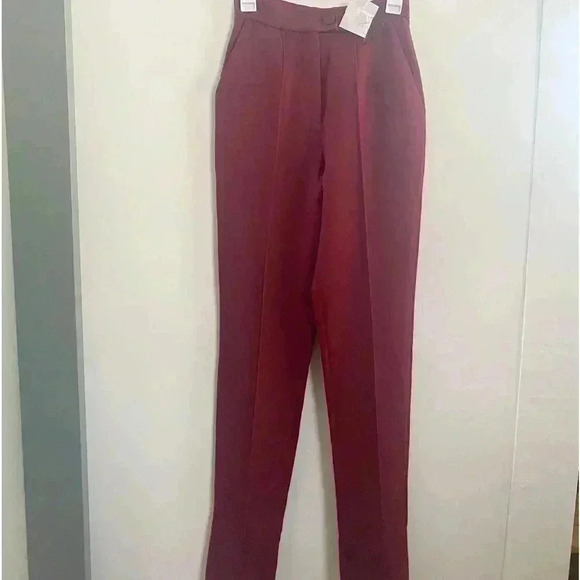 Material Tbilisi maroon trousers 4
